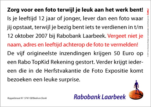 boekje spaarweek rabobank fotowedstrijd