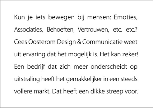 brochure cees oosterom
design en communicatie