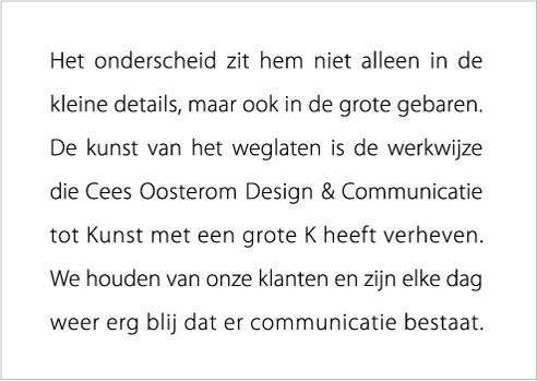 brochure cees oosterom
design en communicatie