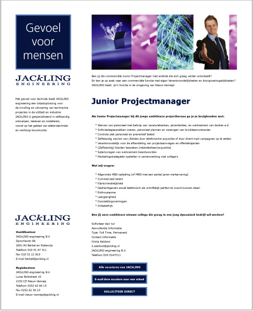 Jackling Advertentie Monterboard Personeel